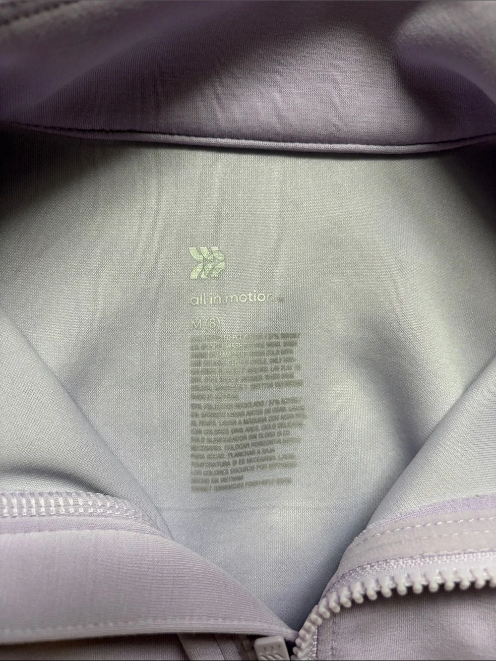 all in motion Lavender Half-Zip Pullover